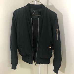 FASHIONNOVA Black Bomber Jacket